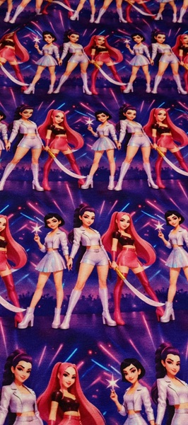 K-pop lila kardos jersey