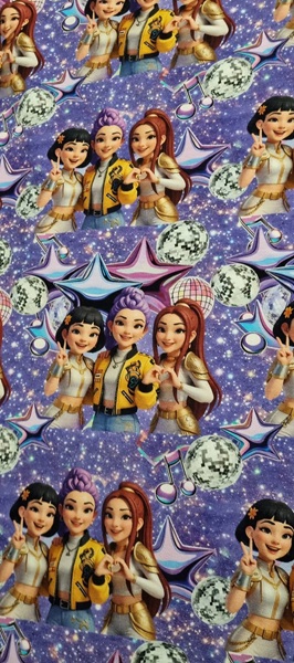 Lila alapon K-pop jersey