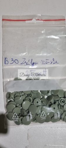 B30 Zsálya Szürke Kam műanyag Patent