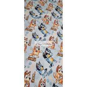 Bluey futter világoskék alapon