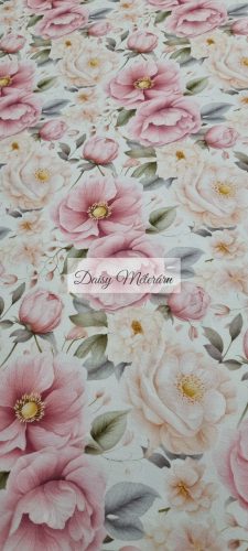 Pink Peonies Cotton Jersey