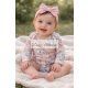 Nyuszik virágok között elasztikus pamut jersey
