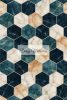 Zöld márvány hatszögek oxford