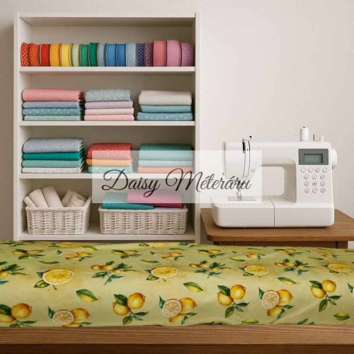 Lemons Elastic Cotton Jersey