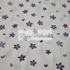 Purple Flowers Elastic Cotton Jersey