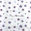 Purple Flowers Elastic Cotton Jersey