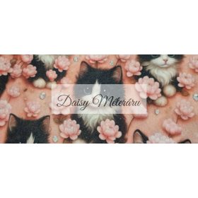 Cicák virágok között puha oxford