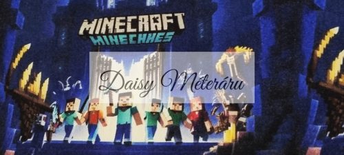 Sötétkék alapon minecraft Soft Shell