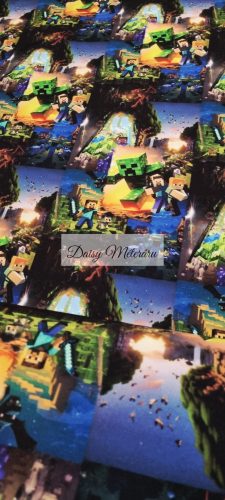 Sárgahátteres zöld minecraft Soft Shell