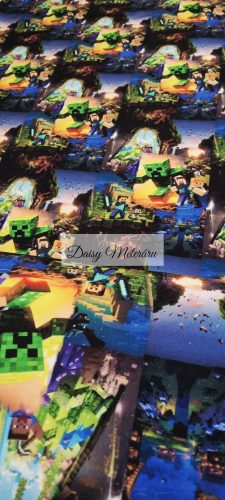 Sárgahátteres zöld minecraft Soft Shell