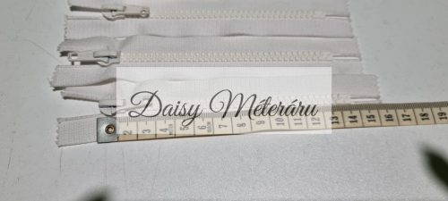 Fehér zárt cipzár 14cm