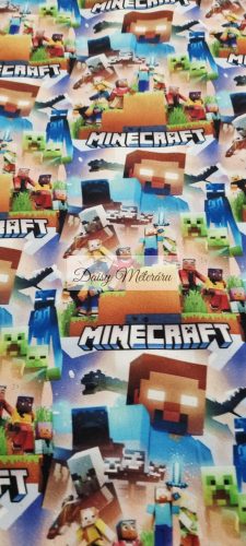 Világos alapon színes minecraft soft shell