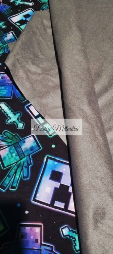 Minecraft fej lilás-kék Soft Shell
