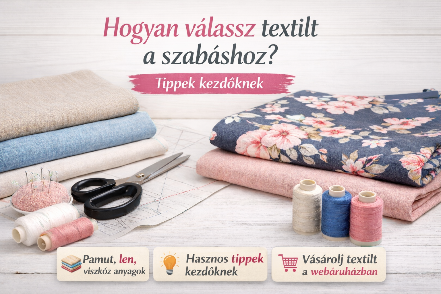 Hogyan válassz textilt a szabáshoz? – Tippek kezdőknek